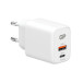Väggladdare USB-C + USB-A 20W PD