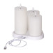 LED Flamme Charge 3-pack Blockljus